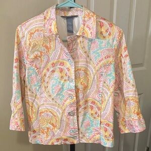 Koret Multicolor Paisley Button Down Shirt